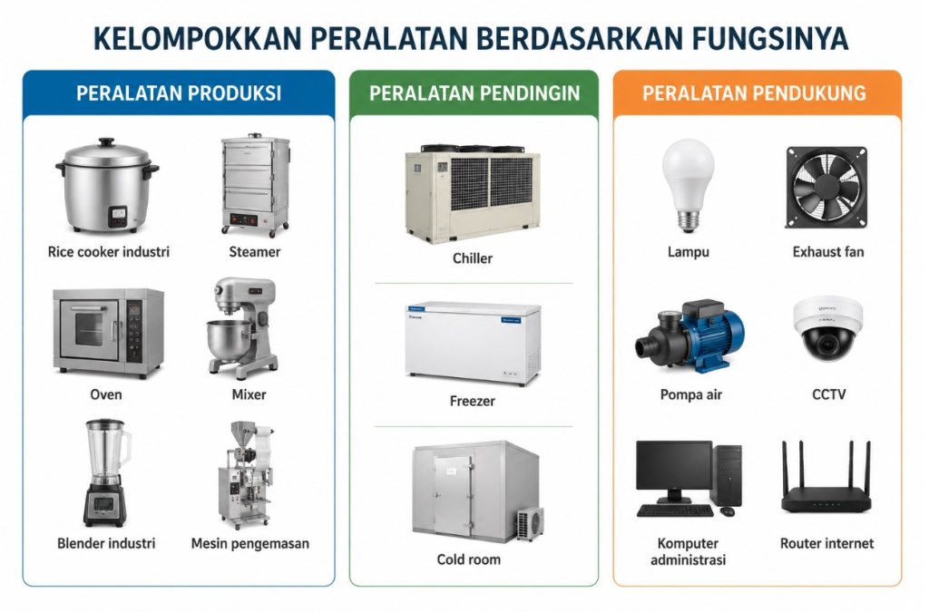 peralatan di dapur MBG