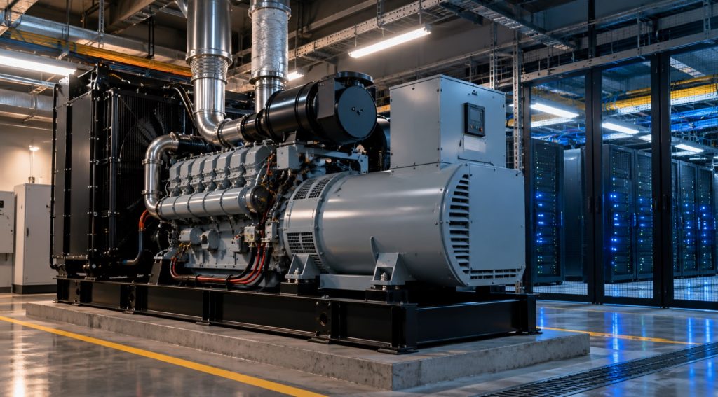 2N genset data center