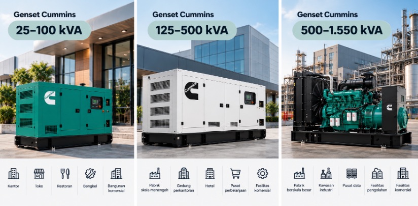 Cara Menentukan Kapasitas Genset Cummins