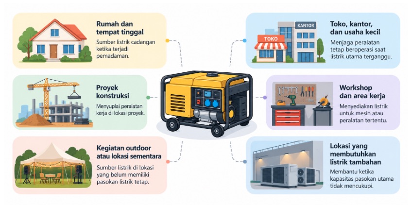 genset diesel portabel untuk apa